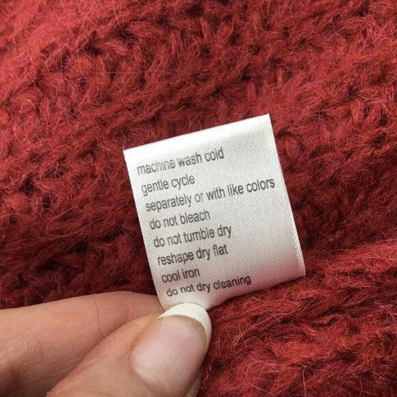 Elsananda Sweater Alpaca Blend Italy Italian Open Knit Size Medium Pullover Soft - Picture 10 of 10